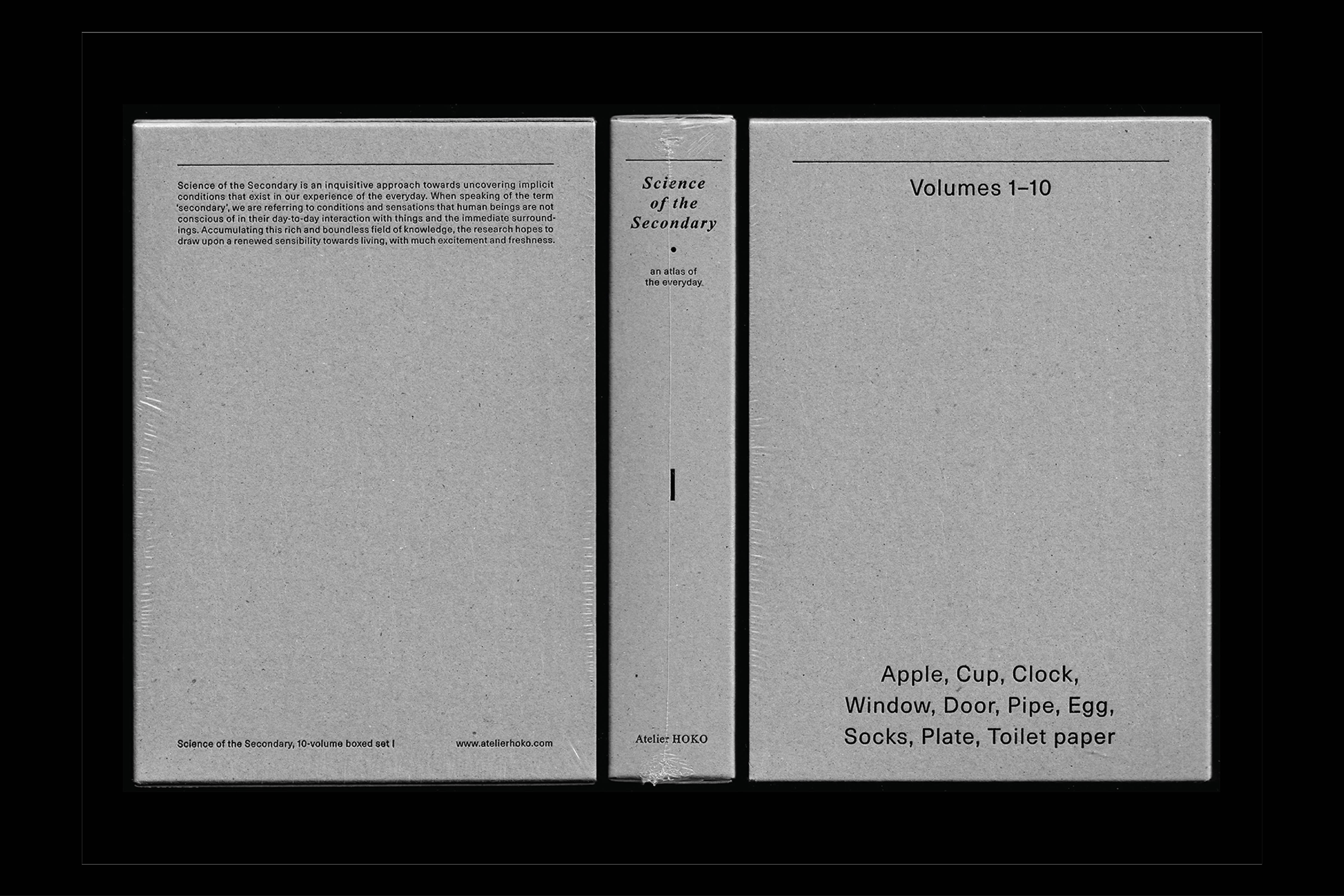 972 Science of the Secondary boxed set 1 (sleeve), for Atelier HOKO